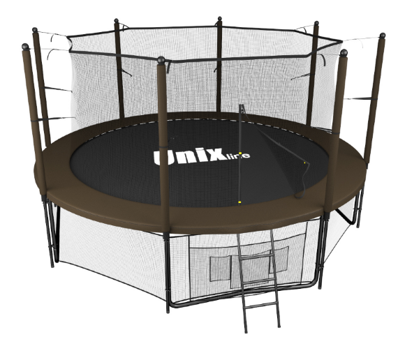 Батут UNIX line Black&Brown 12 ft (inside) Батут UNIX line Black&Brown 12 ft (inside)
