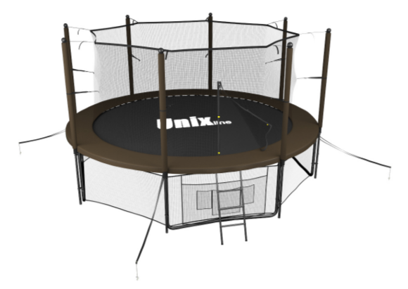 Батут UNIX line Black&Brown 12 ft (inside) Батут UNIX line Black&Brown 12 ft (inside)