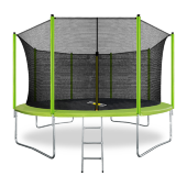 Батут Arland 14FT с внутренней страховочной сеткой и лестницей (Light green) Батут Arland 14FT с внутренней страховочной сеткой и лестницей (Light green)