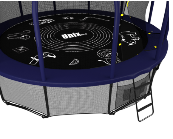 Батут UNIX line SUPREME GAME 12 ft (blue) Батут UNIX line SUPREME GAME 12 ft (blue)