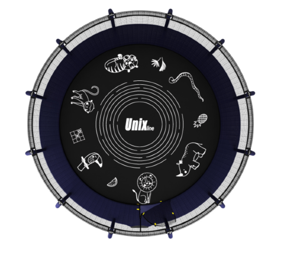 Батут UNIX line SUPREME GAME 12 ft (blue) Батут UNIX line SUPREME GAME 12 ft (blue)