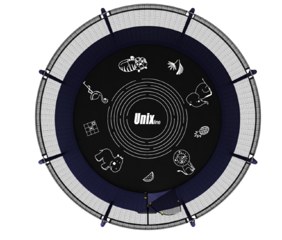 Батут UNIX line SUPREME GAME 8 ft (blue) Батут UNIX line SUPREME GAME 8 ft (blue)