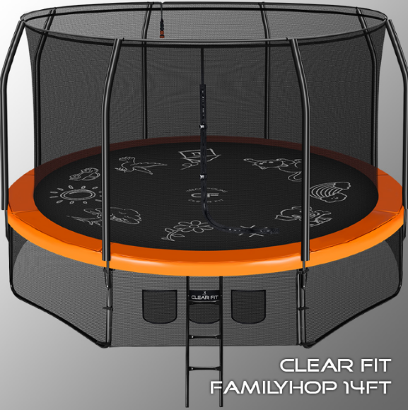 Батут Clear Fit FamilyHop 14Ft