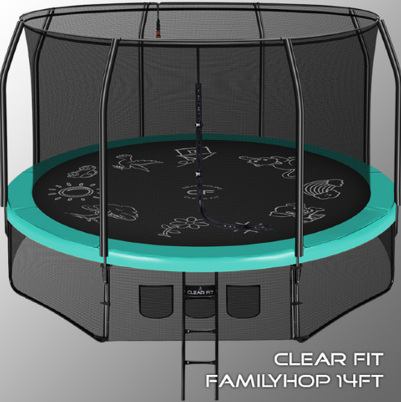 Батут Clear Fit FamilyHop 14Ft
