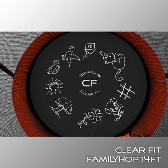 Батут Clear Fit FamilyHop 14Ft