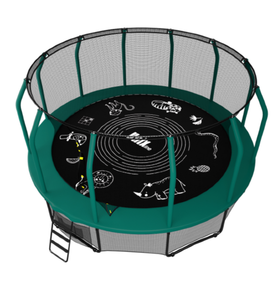 Батут UNIX line SUPREME GAME 14 ft (green)