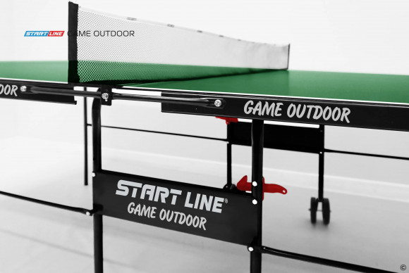 Теннисный стол Start Line Game с сеткой зелёный