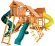 Игровая площадка Playgarden "Mega SkyFort" с двумя игровыми домиками и переходом Игровая площадка Playgarden "Mega SkyFort" с двумя игровыми домиками и переходом